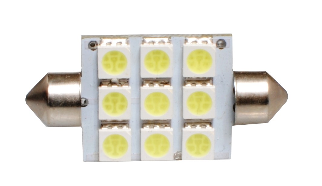 LED Buislampje C5W 41mm 9x SMD wit
