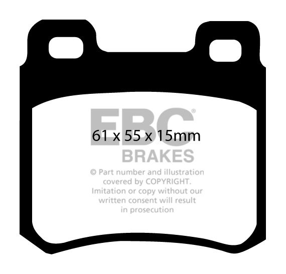 EBC Brakes MERCEDES 190/190E (W201) 2.5 16v 88-93 Remblokken ach
