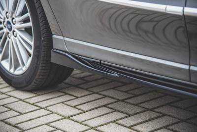 Zijskirts Ford S-Max Mk2 Facelift Glans Zwart