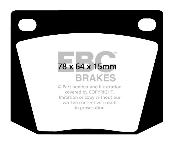 EBC Brakes SUNBEAM Tiger 4.3 64-67 Remblokken voorzijde greenstu