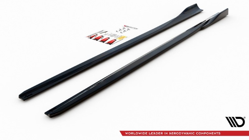Zijskirts Diffusers Ford Focus ST / ST-Line Mk4 V.4 Glanzend Zwart