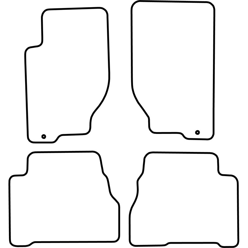Automatten Velours  Kia Sorento 2002-2006 (4-delig)