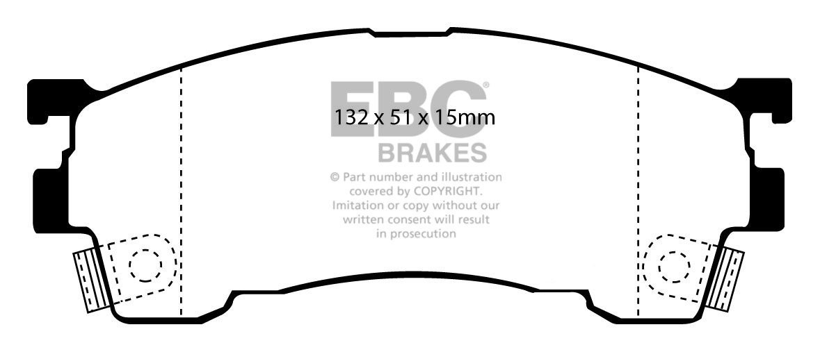 EBC Brakes Mazda 323 1.8 (BJ) 98-2001 Remblokken voorzijde green
