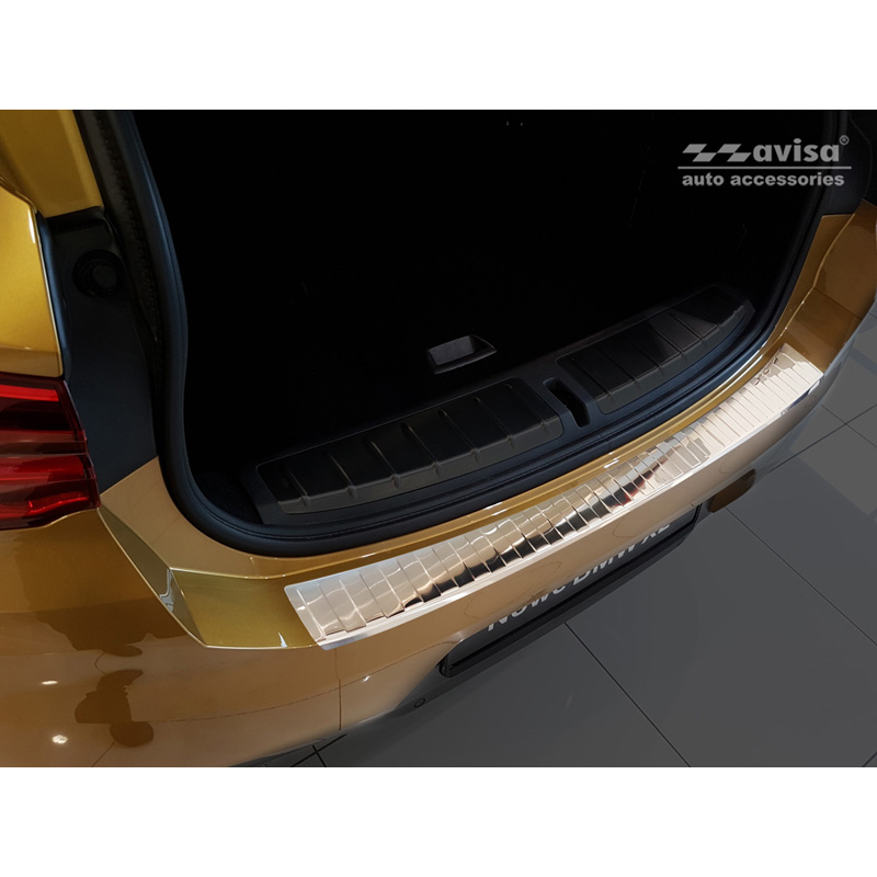 RVS Achterbumperprotector  BMW X2 (F39) M-Pakket 2018-2023 'Ribs'