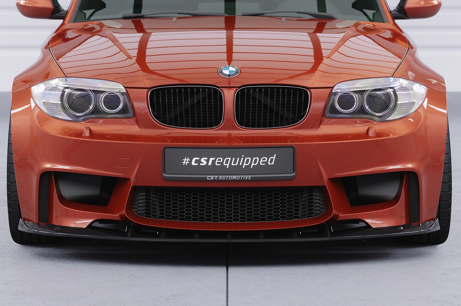 Voorspoiler BMW 1er E82 M Coupe Glans Zwart – CSR Automotive