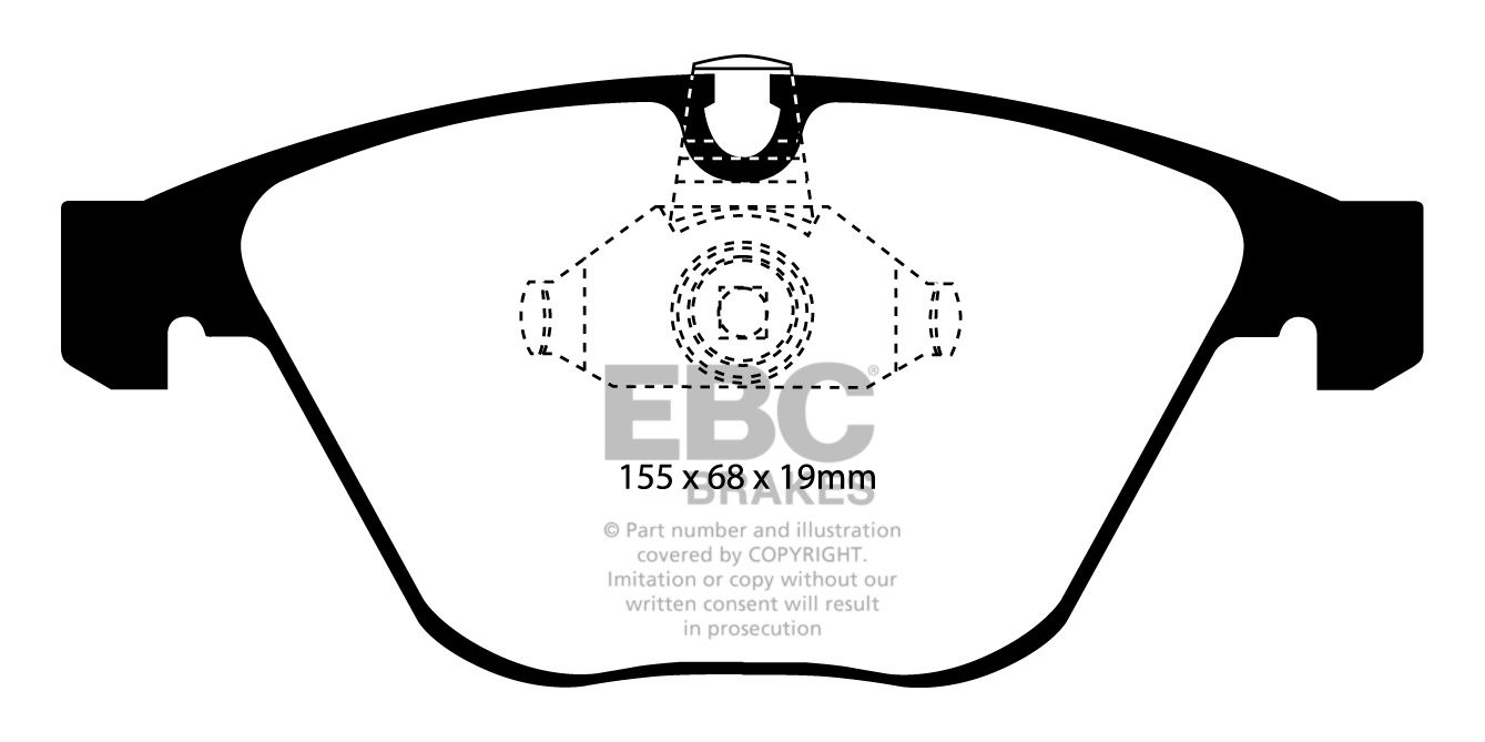 EBC Brakes BMW 735 3.6 (E66) 2002-2003 Remblokken voorzijde