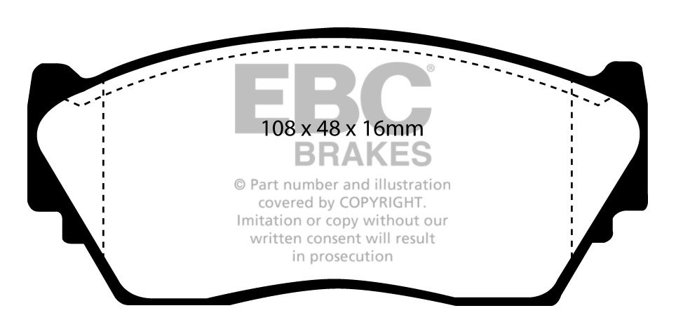 EBC Brakes NISSAN 100NX 1.6 91-95 Remblokken voorzijde