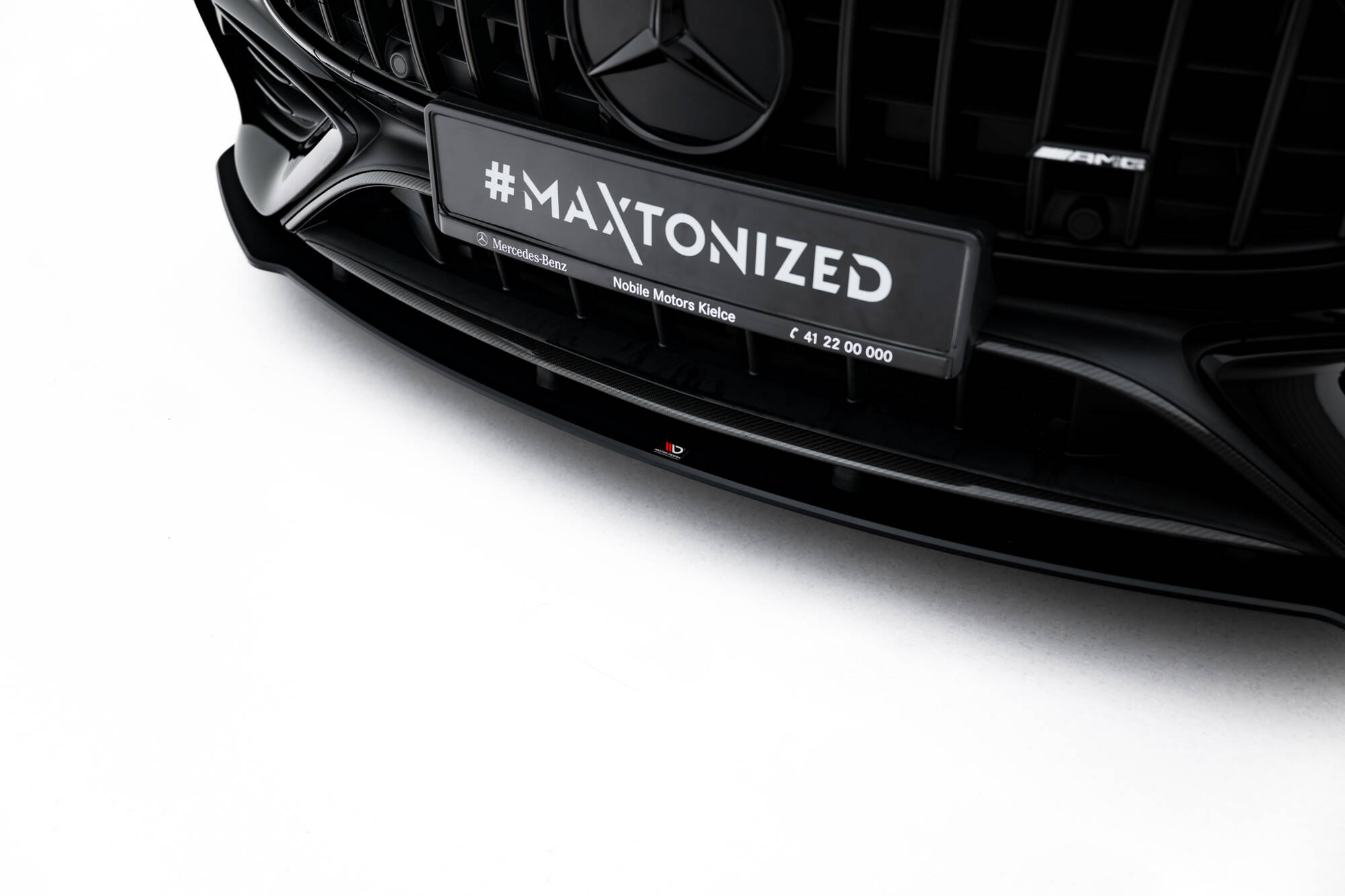 Street Pro Voorspoiler Mercedes-AMG CLE 53 C236 Maxton Glanzend zwart
