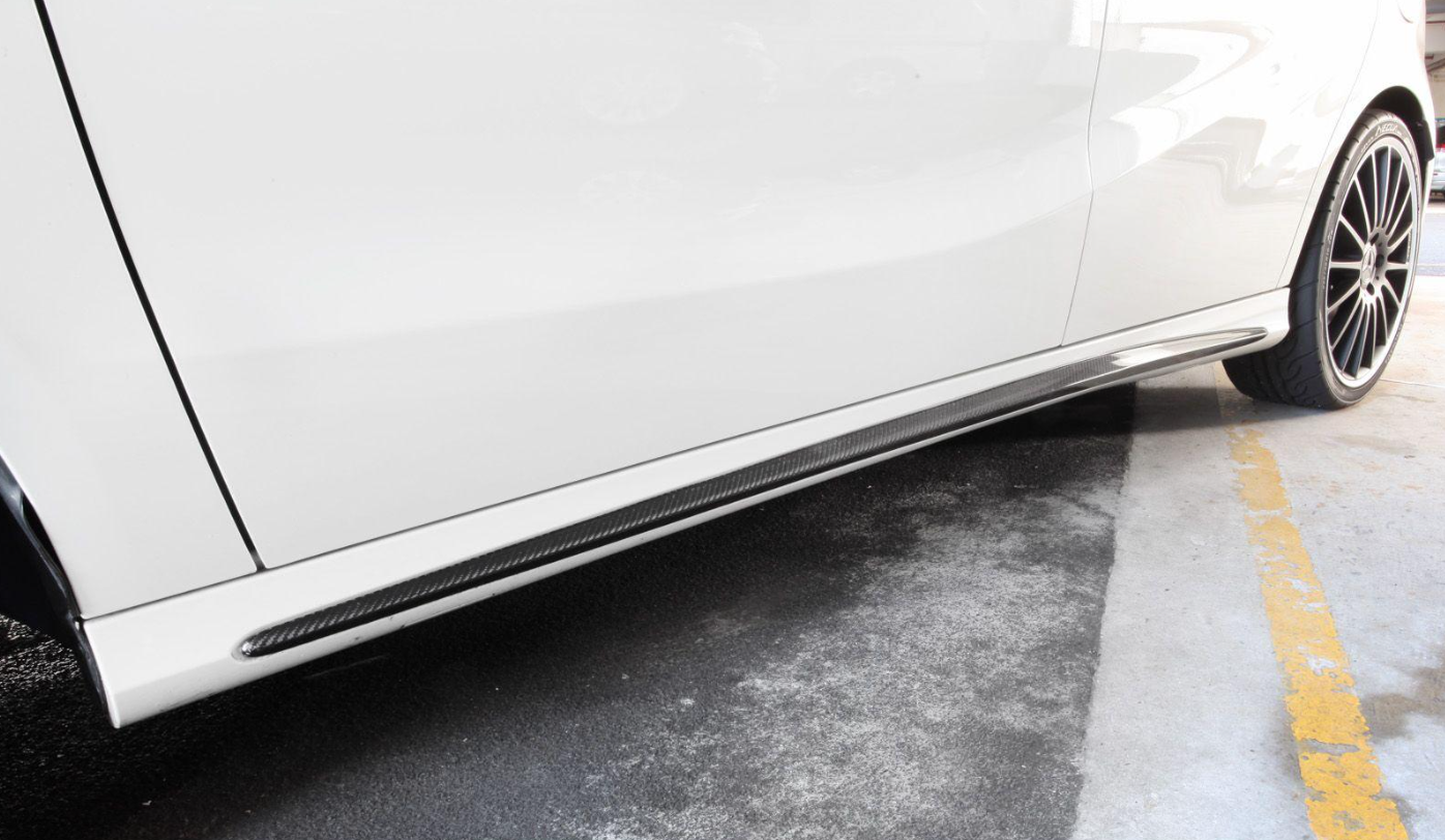 Carbon Zijskirt Mercedes CLAA45 AMG W117 2014