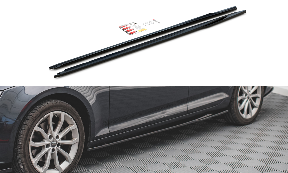 Zijskirts Audi A4 B9 Avant Maxton