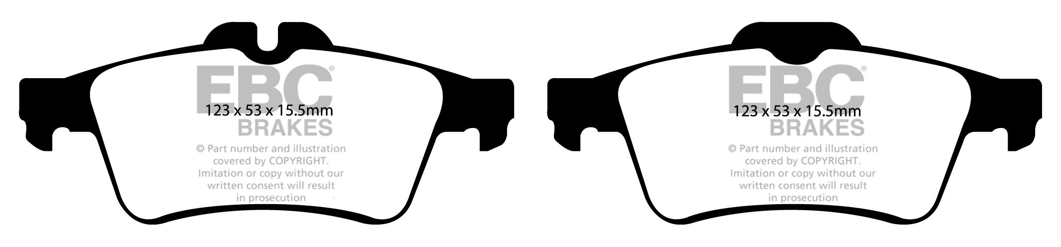 EBC Brakes OPEL Vectra C 3.2 2004-2005 Remblokken achterzijde gr