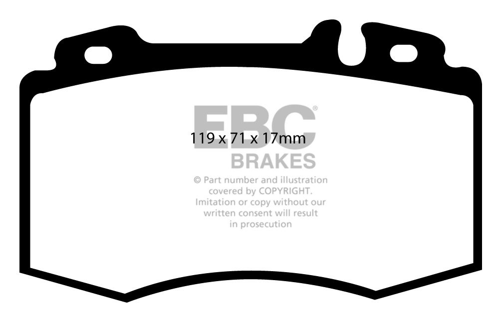 EBC Brakes MERCEDES S-Class (W220) S320 99-2002 Remblokken voorz