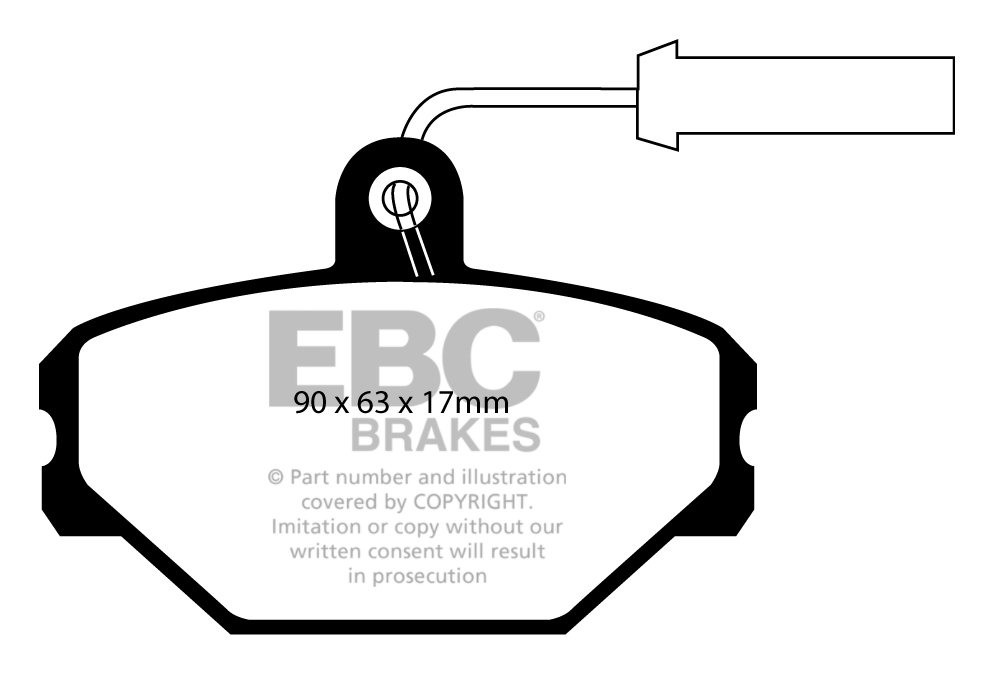EBC Brakes FIAT Tempra 1.8 90-92 Remblokken voorzijde