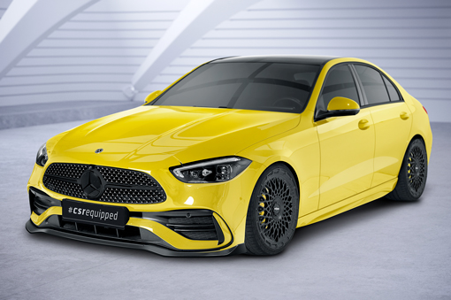 Voorspoiler Mercedes C Klasse W206 AMG Pakket CSR Glans Zwart