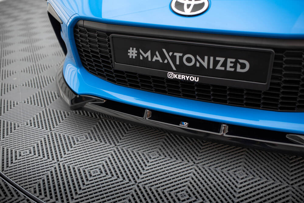 Voorspoiler V.1 Toyota GR86 Maxton Glans Zwart
