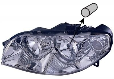 koplamp, H7+H1, elektr verstelb, rechts,-06/2004 Fiat Punto, 200