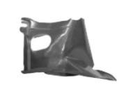 binnenscherm, plastic, voor, met gat, links VW Golf Plus, 2005-2