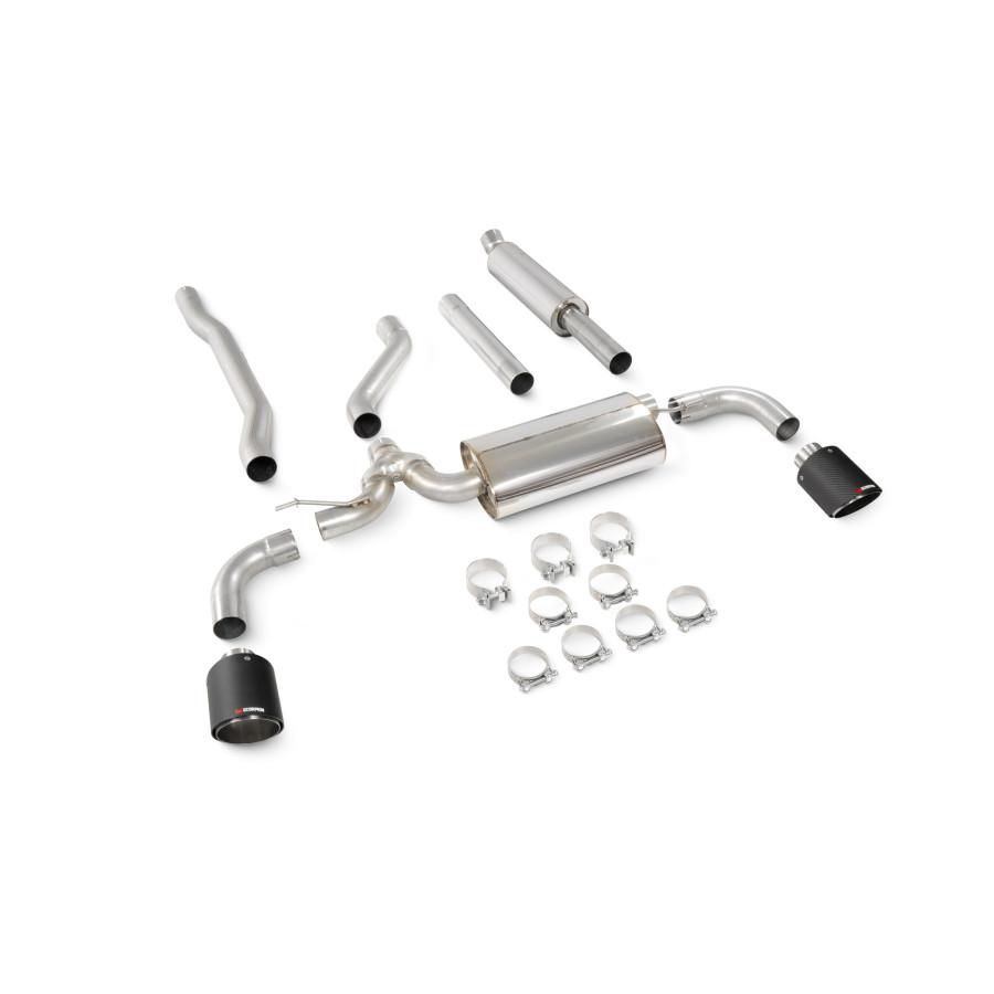 Mini Clubman F54 Cooper S 15-18 Non-GPF Model (excl. All4) Resonated Cat-Back System Scorpion