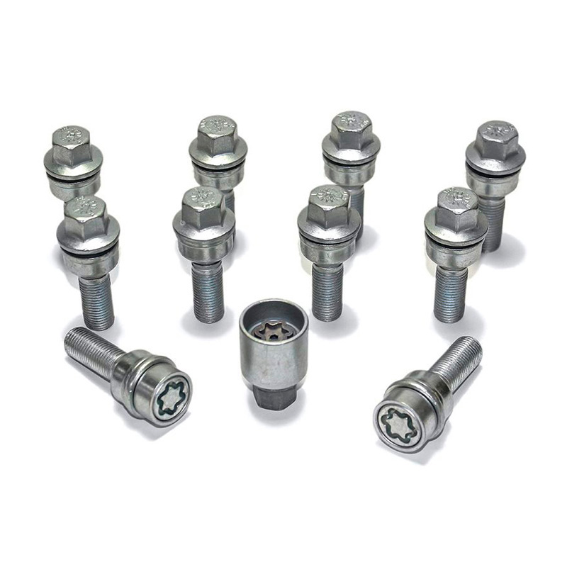 H&R Wielboutenset bolkonisch met beweegbare ring R13 M14x1.50 - Lengte 45mm - 10 stuks (bv.  Audi S5) - incl. wielsloten