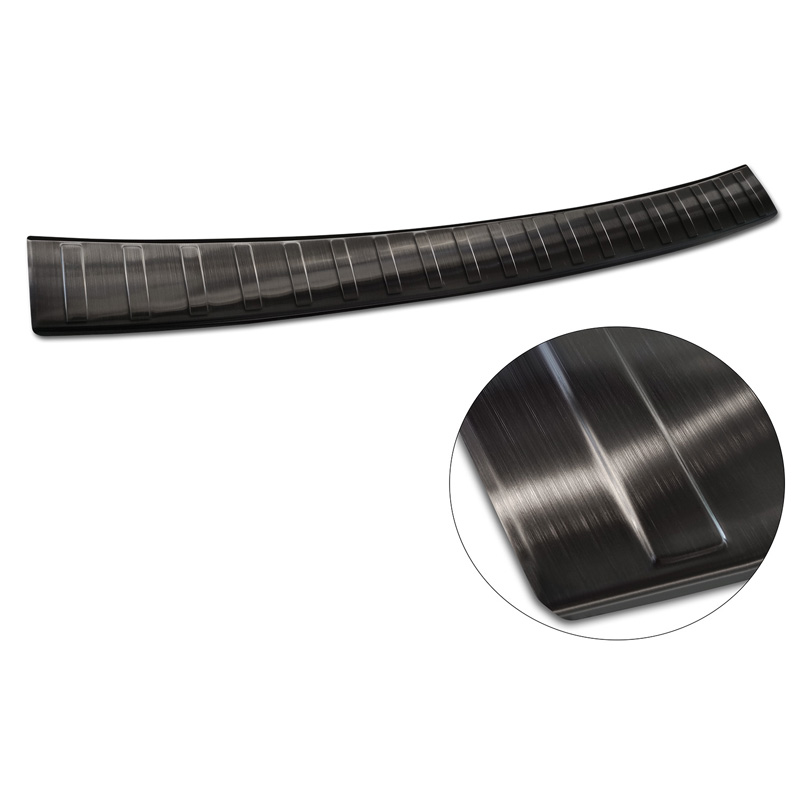 Zwart RVS Achterbumperprotector  Mercedes C-Klasse AMG Estate S206 2021- 'Ribs'