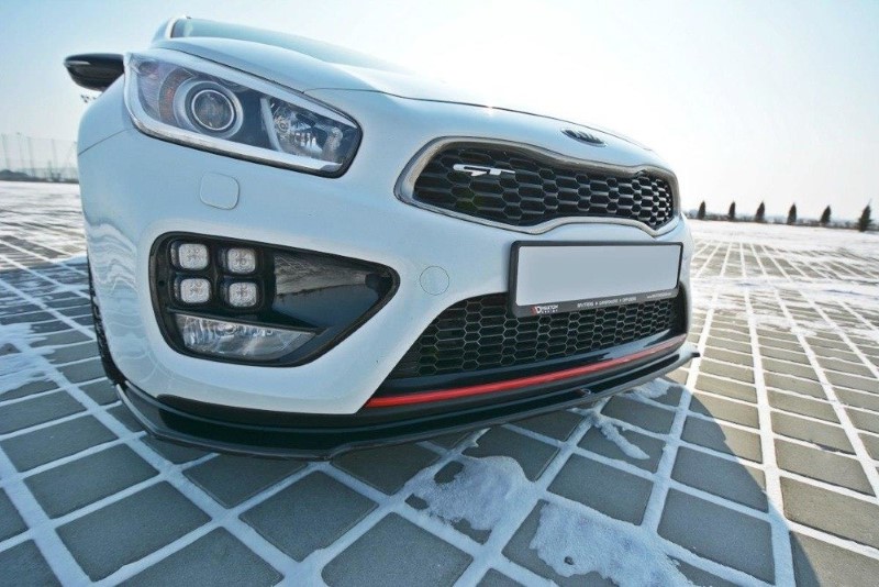 Voorspoiler Kia Cee'd / Pro Cee'd GT MK2 V.1 Glanzend Zwart