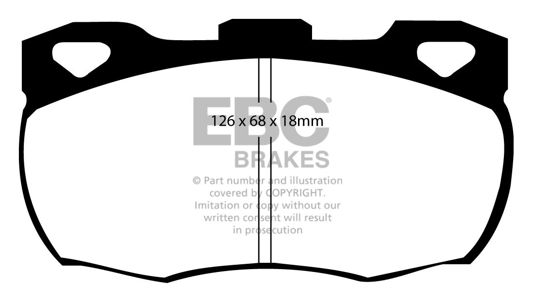 EBC Brakes LAND ROVER 110/130 3.5 86-90 Remblokken voorzijde