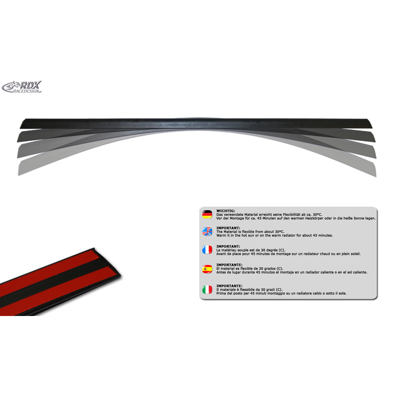 RDX Achterspoilerlip  Volkswagen Taigo (CS1) 2021- (ABS)