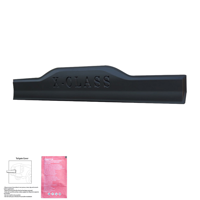 Achterklepcover  Mercedes X-Klasse W470 2017- - Versie 2 - Matzwart