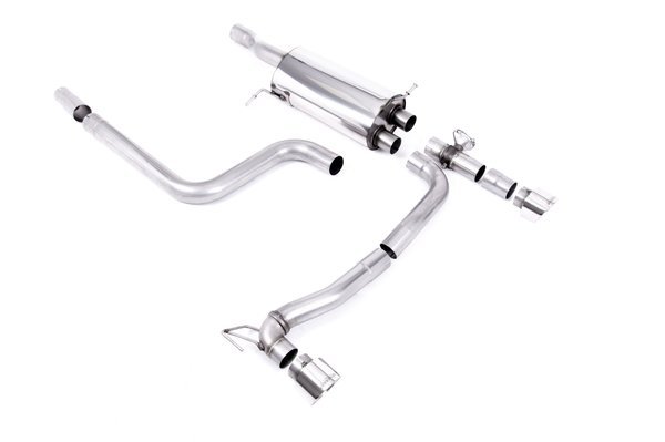 Diffuser Ford Fiesta ST MK8 Maxton Glans Zwart met Milltek Uitlaatsysteem