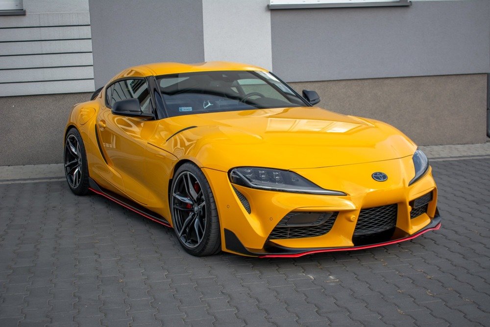 Zijskirts V.2 Toyota Supra MK5 Maxton Glans Rood