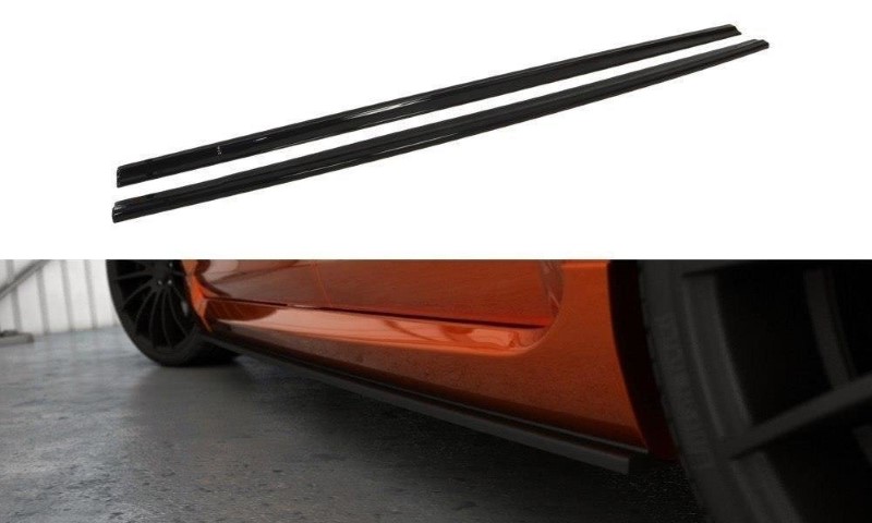 Zijskirts Diffusers Ford Focus ST Mk2 FL Glanzend Zwart