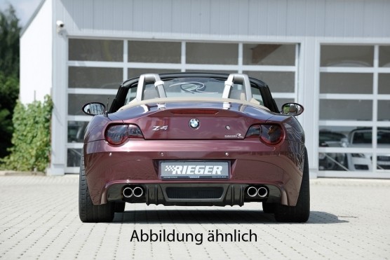 Achterbumper Diffusor BMW Z4 ABS 03- 76mm Rieger Carbon Look