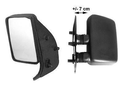 spiegel, rechthoekig, korte arm, (7 cm), rechts Peugeot Boxer, 1