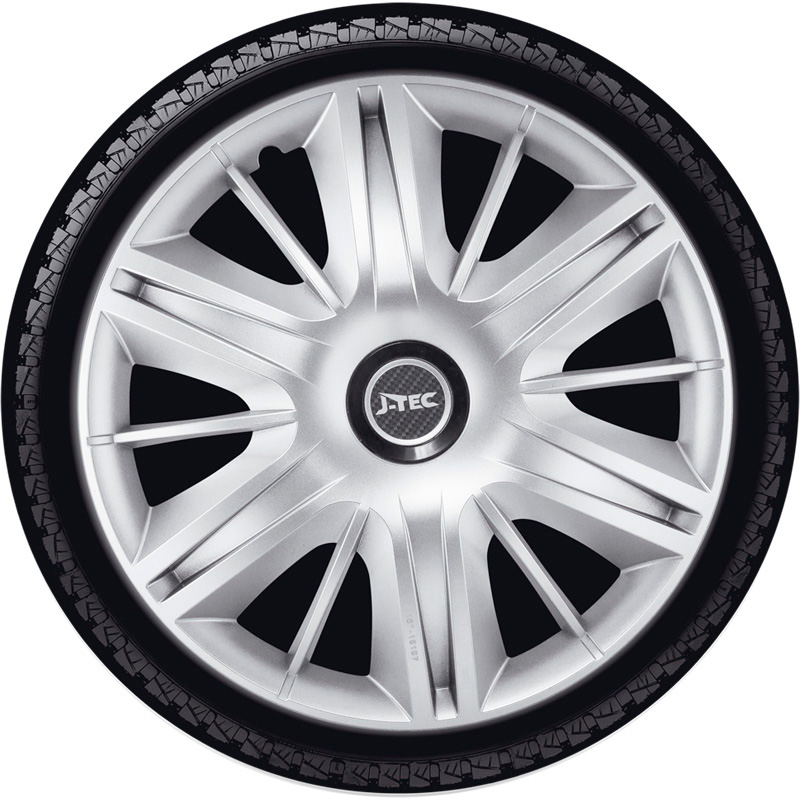 4-Delige J-Tec Wieldoppenset Maximus 16-inch zilver