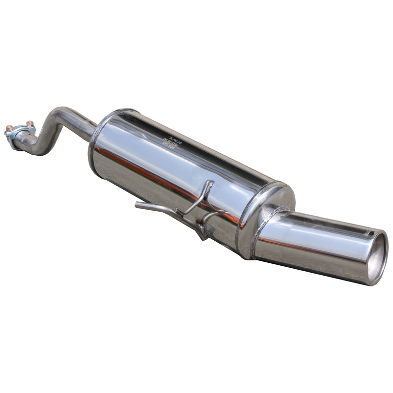 100% RVS Sportuitlaat  Renault Clio II 1.2 16v (75pk) 1998- 102mm