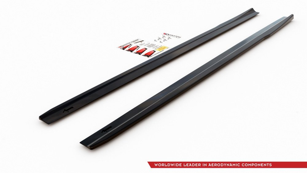 Zijskirts Mercedes A Klasse W177 A35 AMG Glans Zwart