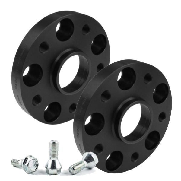 Spoorverbreders Audi 5x112 66,5 M14x1,5 20mm Zwart
