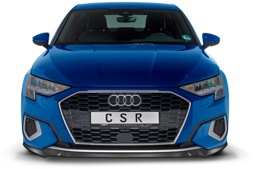 Voorspoiler Audi A3 (8Y) CSR glans Zwart