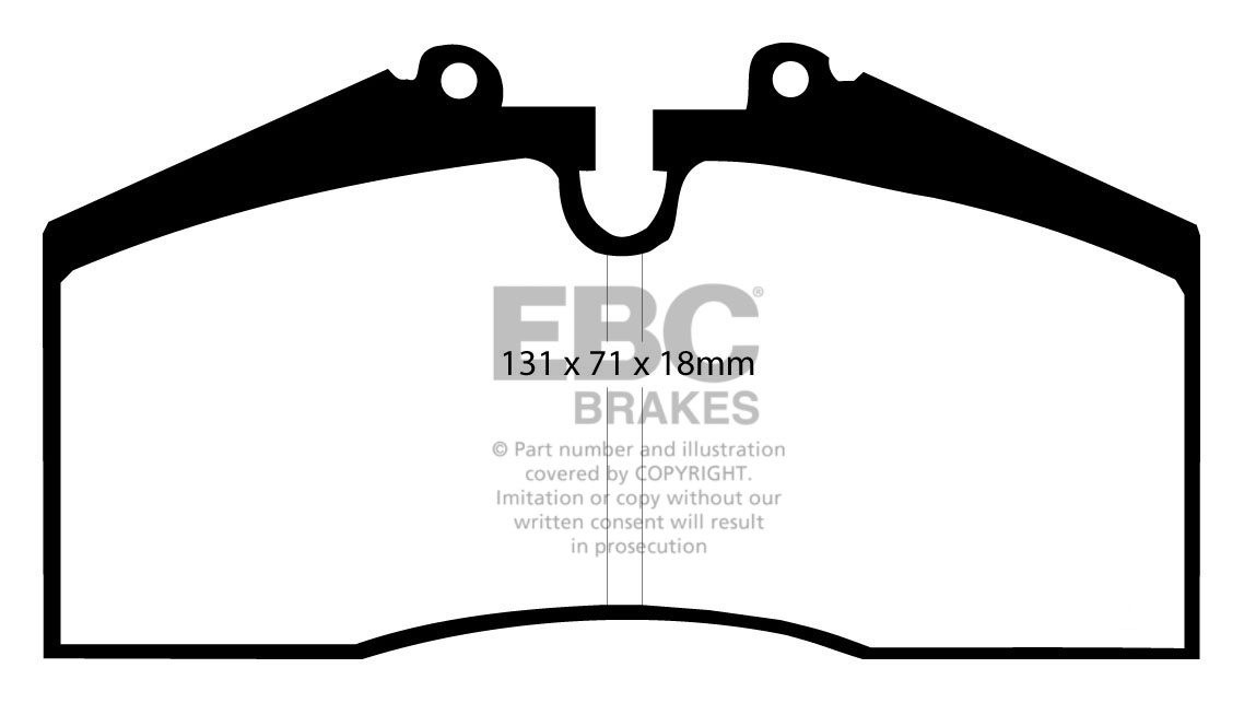 EBC Brakes PORSCHE 911 (993) 3.8 Carrera 4 95-97 Remblokken voor