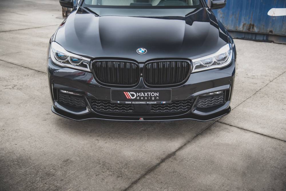 Voorspoiler V.1 BMW 7-Serie G11 M Pakket Maxton Glans Zwart