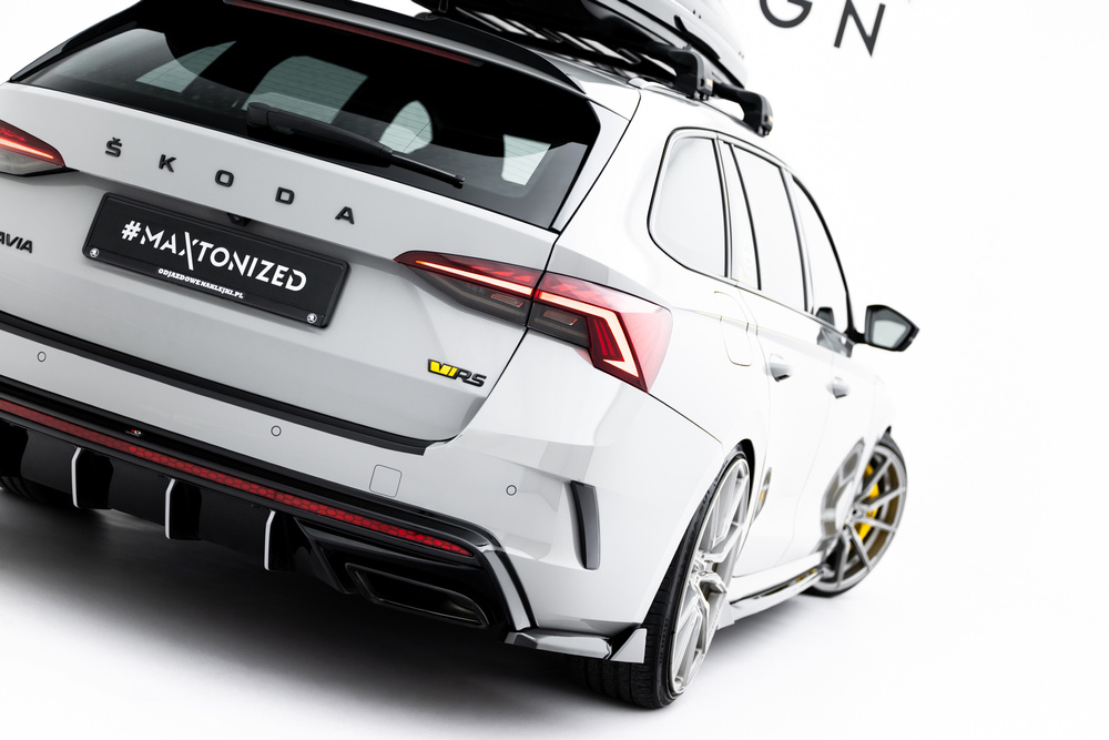 Achterzij Spoilers V.8 Skoda Octavia RS Liftback / Combi MK4 Maxton