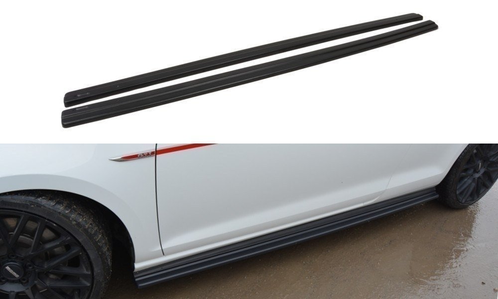 Zijskirts VW Golf 7 GTI / Facelift Glans Zwart