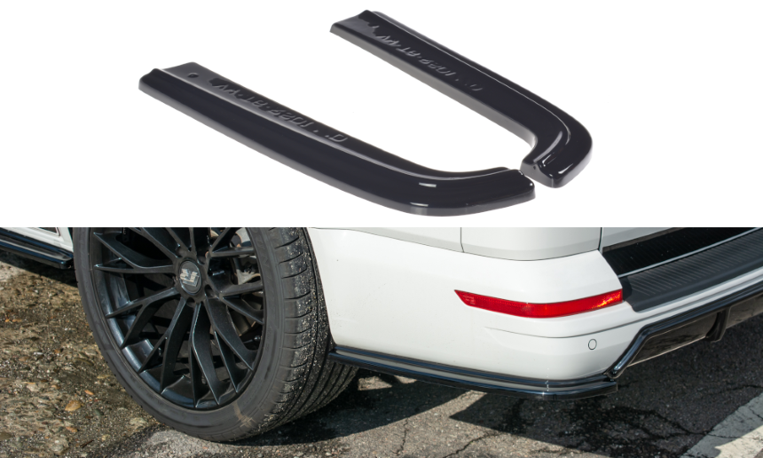 Achterskirt diffusors Volkswagen T6 Bus Glans Zwart
