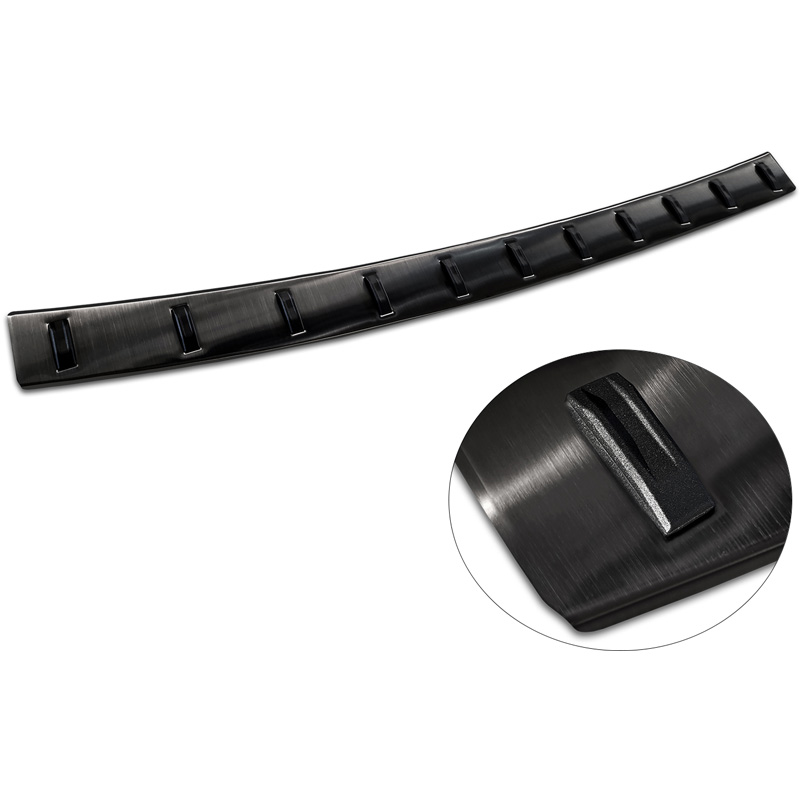 Zwart RVS Achterbumperprotector  Volkswagen Sharan II & Seat Alhambra II 2010- 'STRONG EDITION'