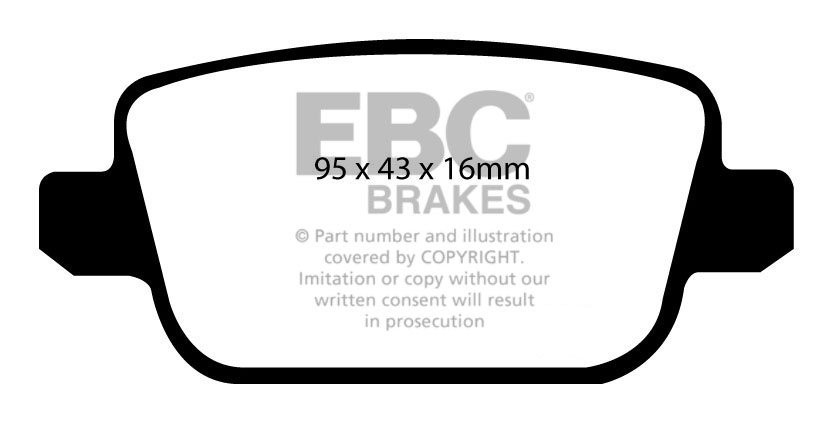 EBC Brakes FORD Mondeo 2.0 2007-.. Remblokken achterzijde