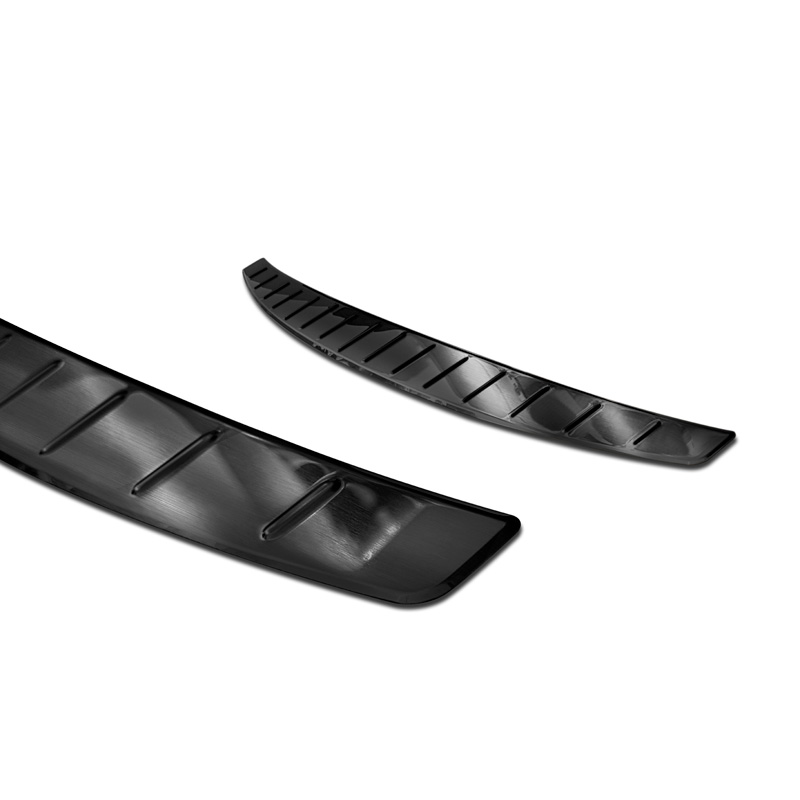 Zwart RVS Achterbumperprotector  Mercedes CLA II (C118) 2019- 'Ribs'