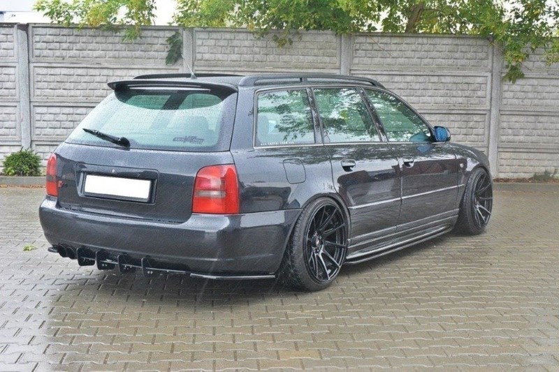 Achterzij Spoilers Audi S4 B5 Avant Glanzend Zwart