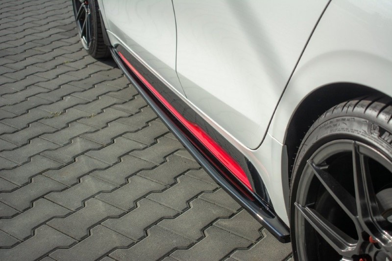 Zijskirts Diffusers Kia ProCeed GT Mk 3 Glanzend Zwart