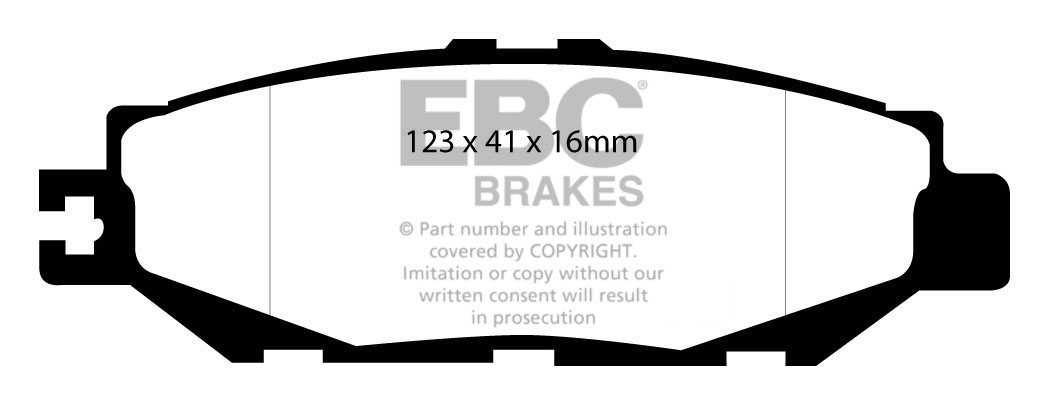 EBC Brakes LEXUS Soarer 4.0 (UZZ31) 91-97 Remblokken achterzijde