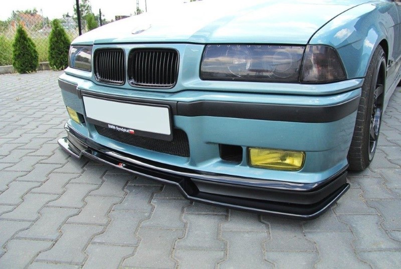 Voorspoiler BMW M3 E36 V.2 Glanzend Zwart